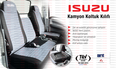 Koltuk Kilifi Gri Siyah Npr75 Euro 6 387019725054 Anadolu Isuzu